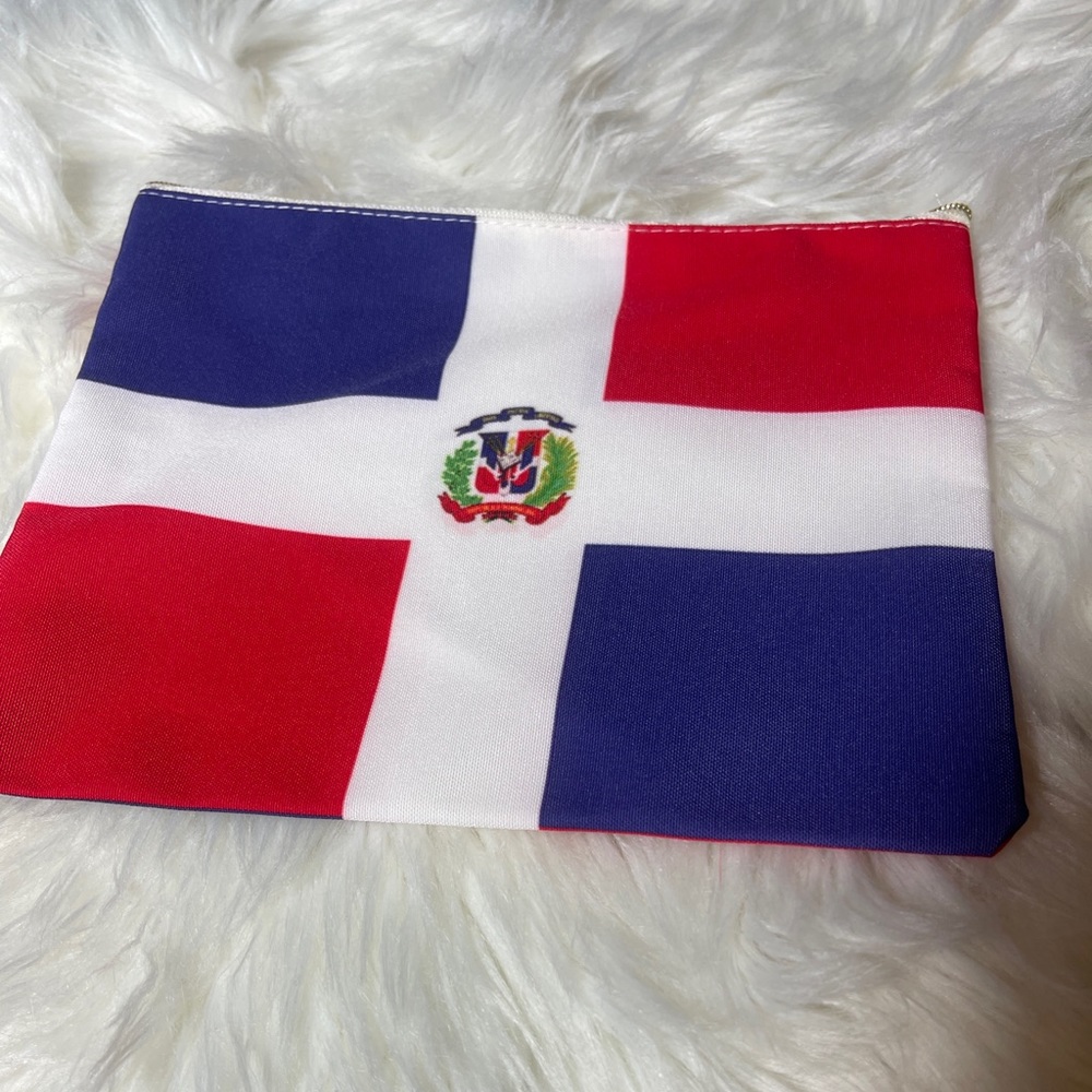 Dominican Republic flag makeup bag